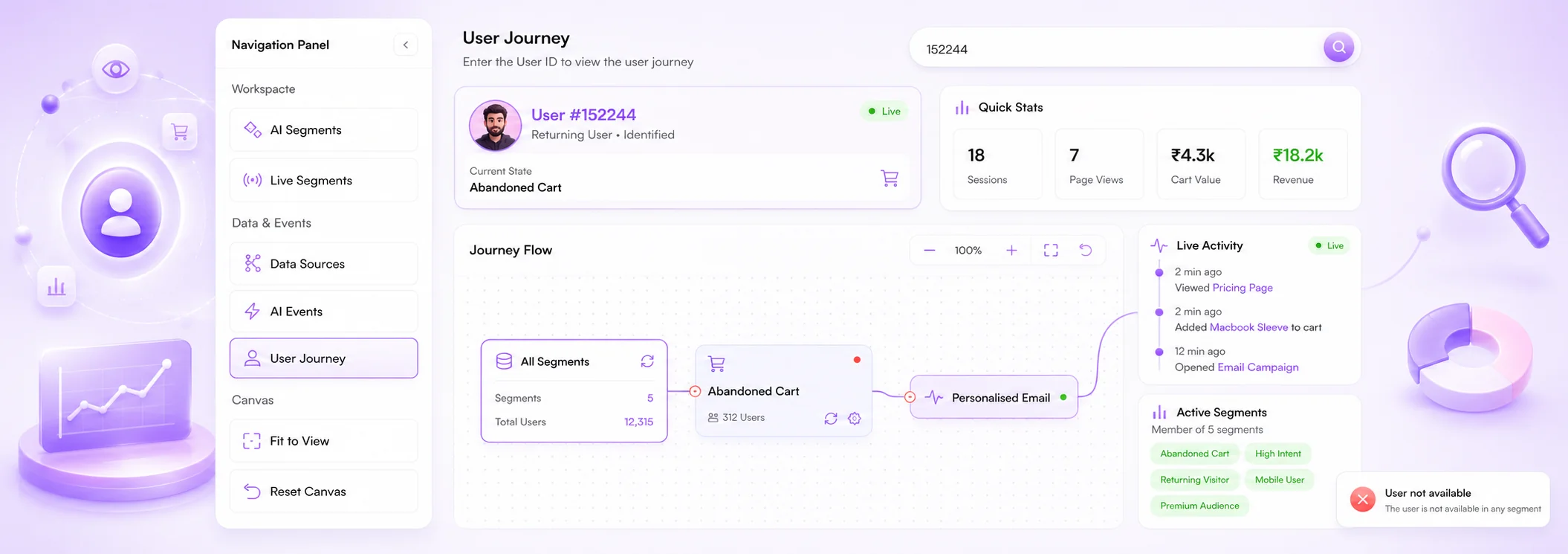 Follow Every User, In Real Time